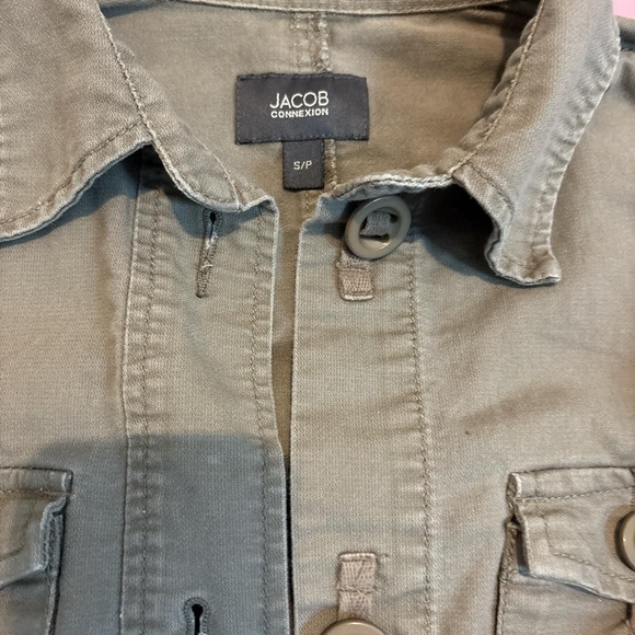 Jacob Olive Green utility Jacket - Picture 3 of 5